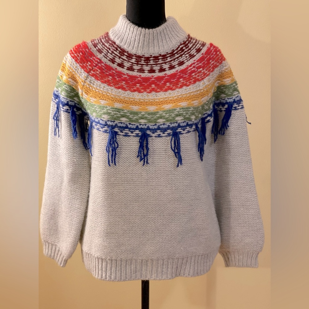 SAYLOR Crew neck tassel sweater. Sold by REVOLVE